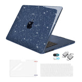 MOSISO Compatible with MacBook Air 15 inch Case 2025 2024 2023 Release M4 A3241 M3 A3114 M2 A2941, Sparkly Glitter Plastic Hard 