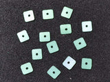 The Design Cart 5 MM Green Square Plastic Sequins for Embroidery, Embellishing Handbags, Apparels, Art and Craft DIY Purpose (50