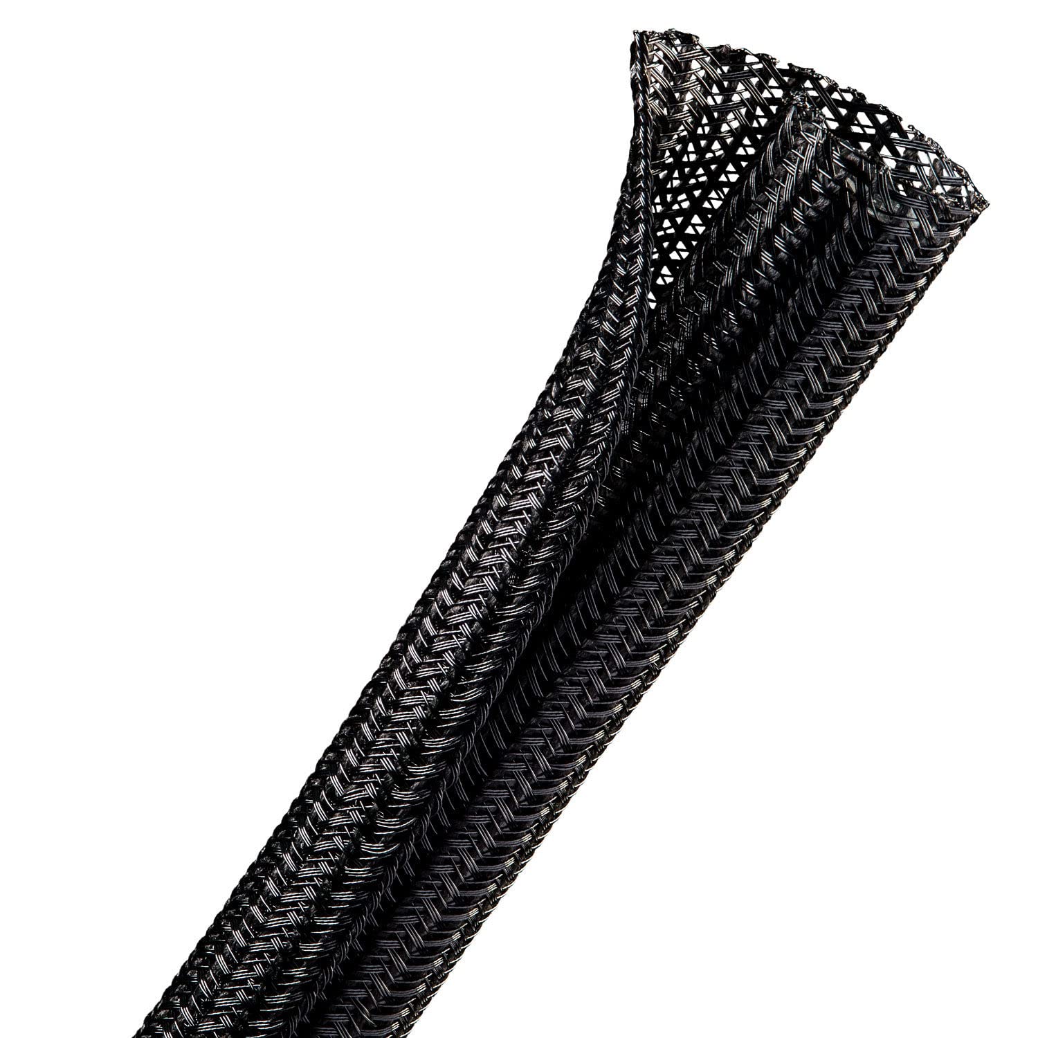 1/2 Split F6 Braided Cable Sleeving Wrap, Split Loom, Techflex (25FT)
