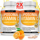 Liposomal Vitamin C 2100mg High Absorption Fat Soluble VIT C - Immune Support Collagen Booster Immunity Defense & Powerful Antio