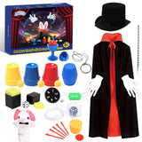 Skirfy Magic Tricks-Magic Kit for Kids Age 6-8,Magic Set with Magician Costume,Magic Wand, for Kids Boys Girls Ages 6 7 8 9 10 1