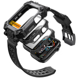 i-Blason 44mm for Apple Watch SE 3 Case with Band [2X Bumper Cases with Tempered Glass Screen Protector] Heavy Duty Protection S