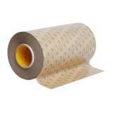 3M Adhesive Transfer Tape 467MP, Clear, 24 in x 60 yd, 2 mil, 1 roll per case