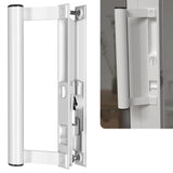 T-HAKEN Sliding Door Handle Pull - New Update Sliding Glass Door Pull for Old or Damage Patio Door, 6 5/8 inches Mounting Holes 