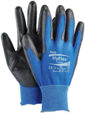 Ansell 112076 HyFlex 11-618 Lightweight Precision Glove, 0.42 Height, 10 Length, 5 Wide, Size 9, Blue (Pack of 12)