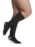 Sigvaris Merino Wool Outdoor CalfHigh Compression Socks 1520mmHg Charcoal Large