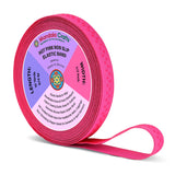 Mandala Crafts 0.5 Inch Elastic Silicone Gripper Tape for Clothing - 10 Yds Dotted Non Slip Elastic Band for Sewing - Hot Pink S