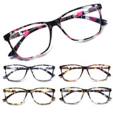 SIGVAN Ladies Reading Glasses Blue Light Blocking Spring Hinge Fashion Pattern Print Eyeglasses for Women (multicolour, 0.50)
