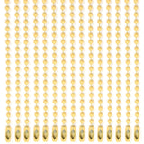 Lemonkey 20Pcs Ball Beads Chains Bulk,Yellow Keychains Metal Rings,4 Inch Dog Tag Metal Small Chains with Connectors for Hanging