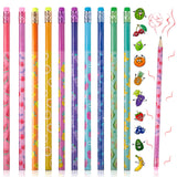 Outus 60-Pack Scented Pencils - Fruit-Scented HB Graphite Pencils with Erasers for Study, Note-Taking & Exams, College Supplies,