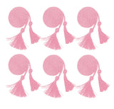 UIALECG 6 Pieces Graduation Cords,Pink Honor Cords,68 Inch