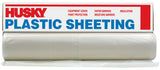 1-Roll of 10 x 25 Poly-America 41025C Husky Clear 4-Mil Low Density Plastic Sheeting