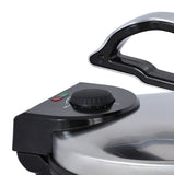 Brentwood Electric Tortilla Maker Non-Stick, 10-Inch, Brushed Stainless Steel/Black