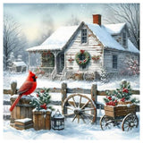 DPDAKIT Farm Diamond Art Kits for Adults, Diamond Painting Kits for Beginner, 5D DIY Round Full Gem Art Crafts for Home Wall Dec