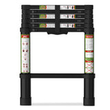 SPIEEK Telescoping Ladder for RV & Attic, 6.5FT Aluminum Extension Ladder with Dual Locking Mechanism, Max Load 330lbs, Compact 