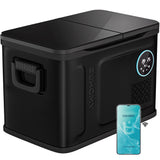 EUHOMY 12 Volt Refrigerator, 37QT Dual Zone Electric Cooler APP Control, Car Refrigerator with 12/24V DC 110-240V AC, Car Fridge