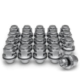 White Knight M12x1.25 Lug Nuts for Select Nissan and Infiniti, Factory Style Chrome Med Mag with Washer - 5306-20AM (20 Pack)