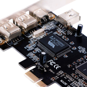 ELIATER PCIe Firewire Card for Windows 10, IEEE 1394A PCI Express Controller 4 Ports(3 x 6 Pin and 1 x 4 Pin), 1394a Firewire 40