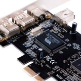 ELIATER PCIe Firewire Card for Windows 10, IEEE 1394A PCI Express Controller 4 Ports(3 x 6 Pin and 1 x 4 Pin), 1394a Firewire 40