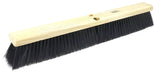 Weiler 25235 24inch Vortec Pro Medium Sweep Floor Brush, Polystyrene Border With Black Polypropylene