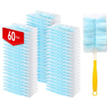 Senowi 60 Count Electrostatic Duster Refills Compatible with Swiffer Duster,MultiSurface Dusting Refills,Microfibre Dusters for