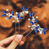 CASDRE Fancy Wedding Rhinestone Clips Bridal Hair Accessories for Women
