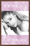Trends International Ariana Grande - Floral Wall Poster, 14.725 x 22.375, Mahogany Framed Version