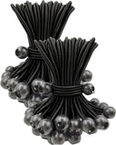 BINCKIN Ball Bungee Cords 100 Pcs, 6 Inch Bungee Cords with Balls, Small Bungee Cords Heavy Duty Outdoor, Bungee Balls for Tarp 