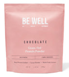 Be Well by Kelly Chocolate Grass-Fed Beef Protein Powder, 24G of Protein & 1G Net Carbs (3 Ingredients, 30 Servings) 9 Amino Aci
