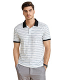 Toplot Men'S Regular Fit White Polo Shirt (Polo-5127-Square-S),White-5,,B0CB8MW3RM