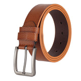 Zacharias MenS Faux Leather Belt 35 Mm (Asw604_Tan Brown)