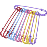 Outus Steel Safety Pins Blanket Pins 4 Inch Extra Large, 5 Colors 10 Pieces
