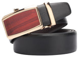 Sunshopping MenS Formal & Causal Artificial Leather Black Color AutoLock Buckle Belt (Htp95Bl) (42, Black)