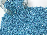 The Design Cart 4 mm Blue Lustre Bowl Plastic Sequins Sitara for Embroidery, Embellishing Handbags, Apparels, Art Craft DIY Kit