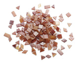 Lanyani Glass Mosaic Tiles for Art Crafts, 4 Shapes Mixed Colorful Tiles Tier, 200 Pieces, Square/Rectangle/Diamond/Triangle, Me