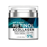 Advanced Retinol Collagen Cream for Face with 5% Hyaluronic Acid Anti-Aging Cream Anti-Wrinkle Reduce Fine Lines Lifting and Fir