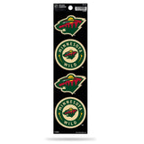 Rico Industries NHL Minnesota Wild Die Cut 4-Piece The Quad Sticker Sheet