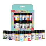 Artzia Acrylic Colors Kit, 180Ml, 12 Shades Diy Paint,Rich Pigment Colors