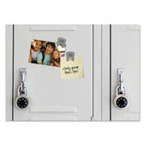 Advantus 91172 Magnetic/Adhesive Clips, 1 1/4Inch x 1 3/4Inch , Gray, 10/Box