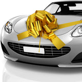 Zonon Big Car Bow Giant Car Bow with 20 ft Ribbon for Large Gift Wrapping New Houses Huge Present Birthday Christmas Decor(20 In