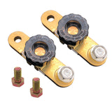 Side Post Battery Disconnect Switch, Ampper Battery Master Switch Isolator for Power Disconnect Cut Off (with Long Bolt, 2 Pack)
