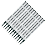 12 Pack Schmidt 5888 Black Medium Rollerball Metal Refill