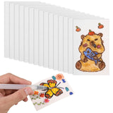 15 Sheet Magic Foam Texture Paper, 4.33x2.75in White Cellulose Cards Puffy Texture Paper Arts and Crafts Supplies for 3D Paintin