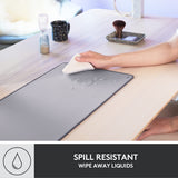 Logitech Desk Mat - Studio Series, Multifunctional Large Desk Pad, Extended Mouse Mat, Office Desk Protector with Anti-slip Base