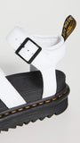 Dr. Martens Women'S Blaire Fisherman Sandal, White Hydro Leather,