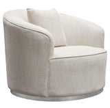 Diamond Sofa Raven Chair in Light Cream