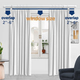 Alskarhem White Curtain Rods for Windows 30 to 88 Inch,5/8 Inch Small Curtain Rod Set With Brackets
