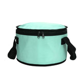 yongzhenlite Insulated Cooler Pie Carrier Round Thermal Casserole Carrier,Polyester Fabric Cooler Lunch Bag for Hot or Cold Food