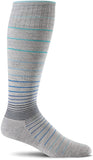 Sockwell Womens Circulator Moderate Graduated Compression Sock, Grey M/L