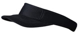 Zacharias Unisex Net Sunshade Visor Tennis Cap (Pack Of 1) (Ns01_Black_Free Size)